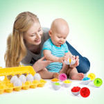 Matching Eggs 12PCS Set Color & Shape Recoginition Sorter Puzzle 🔥HOT DEAL - 50% OFF🔥