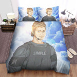 Navi S1mple In Csgo Counter Terrorist Costume Illustration Bed Sheets Spread Duvet Cover Bedding Sets