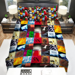Nine Inch Nails Fan Art Bed Sheets Spread Comforter Duvet Cover Bedding Sets