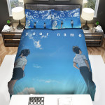 Your Name Kimi No Na Wa Under The Blue Sky Bed Sheets Spread Comforter Duvet Cover Bedding Sets