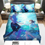 Your Name Kimi No Na Wa Characters Under The Water Bed Sheets Spread Comforter Duvet Cover Bedding Sets