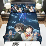 Your Name Kimi No Na Wa Starry Night And The Red Ribbon Bed Sheets Spread Comforter Duvet Cover Bedding Sets