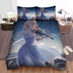 Your Lie In April Kaori In The White Dress With The White Doves Bed Sheets Spread Comforter Duvet Cover Bedding Sets