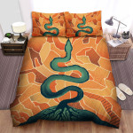 Mumford & Sons Snake Art Bed Sheets Spread Comforter Duvet Cover Bedding Sets