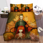 Steins;Gate Characters With Chains Bed Sheets Spread Comforter Duvet Cover Bedding Sets