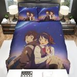 Your Name Kimi No Na Wa Happy Characters Bed Sheets Spread Comforter Duvet Cover Bedding Sets
