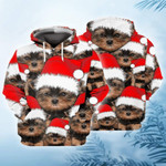 Yorkshire Terrier Sana Christmas 3D All Print Hoodie, Zip- Up Hoodie