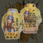 January Hippie Girl The Soul Of A Gypsy 3D All Print Hoodie, Zip- Up Hoodie