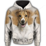 Jack Russell Terrier Dog 3D All Over Print Hoodie, Zip-up Hoodie