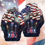 Guitar Independence DayBeautiful 3D All Over Printed Hoodie, Zip- Up Hoodie