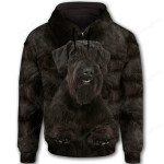 Giant Schnauzer Cute Dog Face 3D All Over Print Hoodie, Zip-up Hoodie