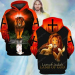 Jesus Lion Of Judah Lamb Of God 3D All Print Hoodie, Zip- Up Hoodie