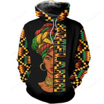 Melanin African 3D All Over Printed Hoodie, Zip- Up Hoodie