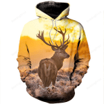 Deer Hunting 3D All Over Printed Hoodie, Zip- Up Hoodie