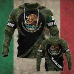 Personalized Mexican Army Camo 3D All Print Hoodie, Zip- Up Hoodie