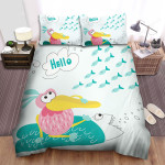 The Pelican Thinks Of Fishes Bed Sheets Spread Duvet Cover Bedding Sets