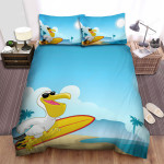 The Pelican Going Surfing Bed Sheets Spread Duvet Cover Bedding Sets