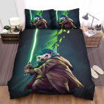 The Small Animal - The Hedgehog Holding A Light Saber Bed Sheets Spread Duvet Cover Bedding Sets