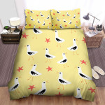 The Seagull And Starfishes Bed Sheets Spread Duvet Cover Bedding Sets