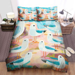 The Wildlife - The Seagull Abstract Art Bed Sheets Spread Duvet Cover Bedding Sets