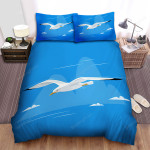 The Seagull In The Blue Sky Bed Sheets Spread Duvet Cover Bedding Sets