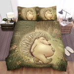 The Small Animal - A Hedgehog Filled His Tummy Bed Sheets Spread Duvet Cover Bedding Sets