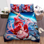 Darling In The Franxx Zero Two In Space Artwork Bed Sheets Spread Duvet Cover Bedding Sets
