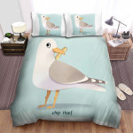 The Wildlife - The Seagull The Chip Thief Bed Sheets Spread Duvet Cover Bedding Sets