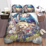 Made In Abyss Riko's Party Chibi Illustration Bed Sheets Spread Duvet Cover Bedding Sets