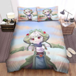 Made In Abyss Prushka & Pink Clouds Artwork Bed Sheets Spread Duvet Cover Bedding Sets