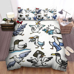 The Seagull Species Art Bed Sheets Spread Duvet Cover Bedding Sets