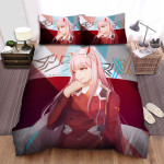 Darling In The Franxx Zero Two Digital Portrait Bed Sheets Spread Duvet Cover Bedding Sets