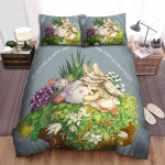 Made In Abyss Faputa & Mitty Cube Artwork Bed Sheets Spread Duvet Cover Bedding Sets