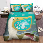 The Wild Animal - The Pelican Keeping Plastic In Mouth Bed Sheets Spread Duvet Cover Bedding Sets