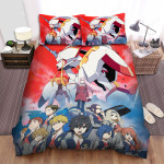 Darling In The Franxx Main Characters Poster Bed Sheets Spread Duvet Cover Bedding Sets
