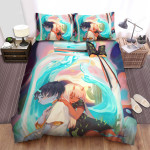 Darling In The Franxx Young Hiro & Zero Two Artwork Bed Sheets Spread Duvet Cover Bedding Sets