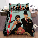 Spy X Family Forger Family In Black Bed Sheets Spread Duvet Cover Bedding Sets