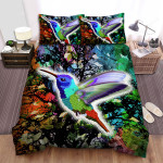 The Wild Animal - The Hummingbird Flying Art Bed Sheets Spread Duvet Cover Bedding Sets