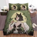 The Wild Animal - The Hummingbird And An Angel Bed Sheets Spread Duvet Cover Bedding Sets