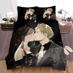 Spy X Family Loid & Yor Kissing Artwork Bed Sheets Spread Duvet Cover Bedding Sets