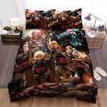 The Saga Of Tanya The Evil Tanya & Her Team Celebrating The Victory Bed Sheets Spread Duvet Cover Bedding Sets