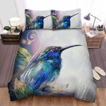 The Wild Animal - The Hummingbird Standing On A Tree Bed Sheets Spread Duvet Cover Bedding Sets