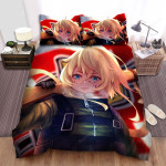 The Saga Of Tanya The Evil Tanya With Blood On Her Face Bed Sheets Spread Duvet Cover Bedding Sets