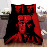 Hellboy Artistic Red Bed Sheets Spread Comforter Duvet Cover Bedding Sets