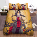Hellboy Movie Poster Art Bed Sheets Spread Comforter Duvet Cover Bedding Sets