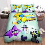 The Lego Movie 2: The Second Part (2019) Movie Illustration 5 Bed Sheets Spread Comforter Duvet Cover Bedding Sets