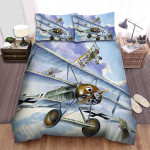The Military Weapon Ww1- German Empire Plane Among The Entente Bed Sheets Spread Duvet Cover Bedding Sets