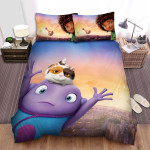 Home (Ii) (2015) Movie Poster Theme 4 Bed Sheets Spread Comforter Duvet Cover Bedding Sets