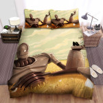 The Iron Giant (1999) Enjoying Movie Poster Bed Sheets Spread Comforter Duvet Cover Bedding Sets