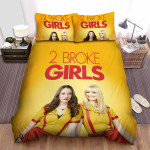 2 Broke Girls (2011–2017) Movie Poster Fanart 4 Bed Sheets Spread Comforter Duvet Cover Bedding Sets